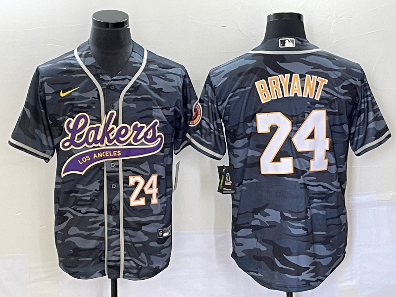 Men Los Angeles Lakers #24 Bryant camo 2023 NBA Jersey style 3->los angeles lakers->NBA Jersey